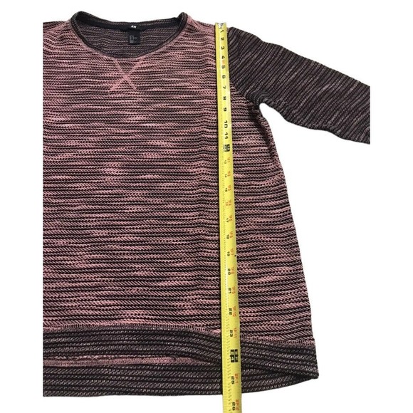 H&M Womens 3/4 Cuff Sleeve Texture Marl Pullover Raglan Sweatshirt Top Medium M - Picture 11 of 12